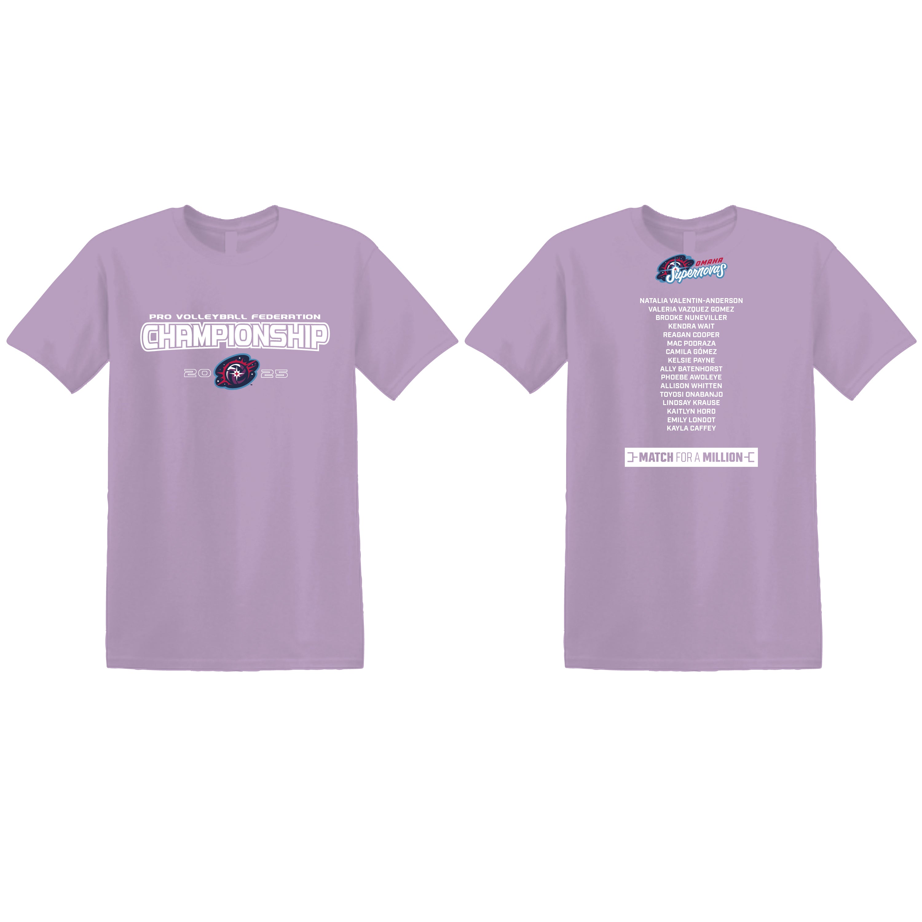 2025 Championship Omaha Supernovas Softstyle T-Shirt
