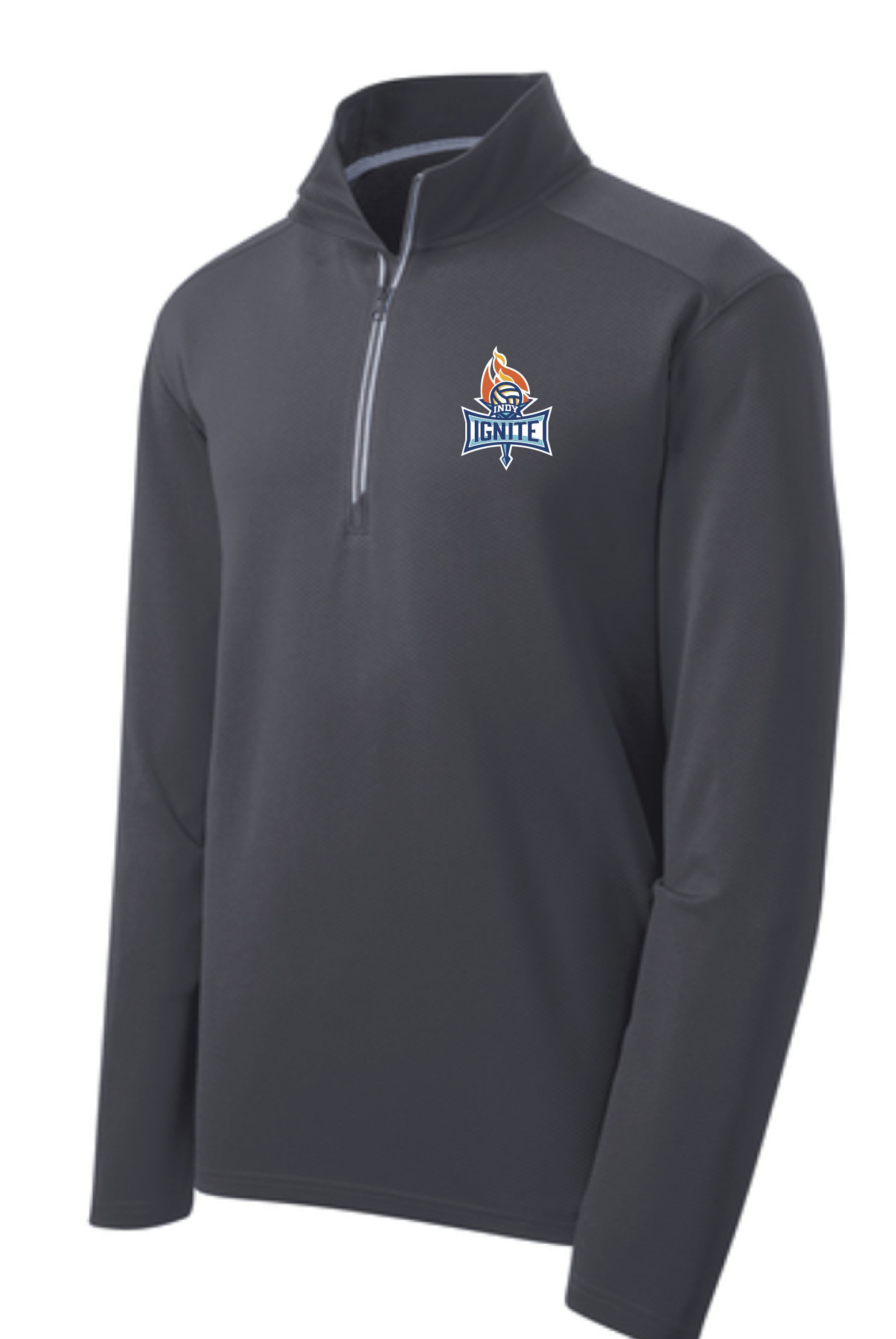 Indy Ignite Sport-Wick Textured 1/4-Zip Pullover