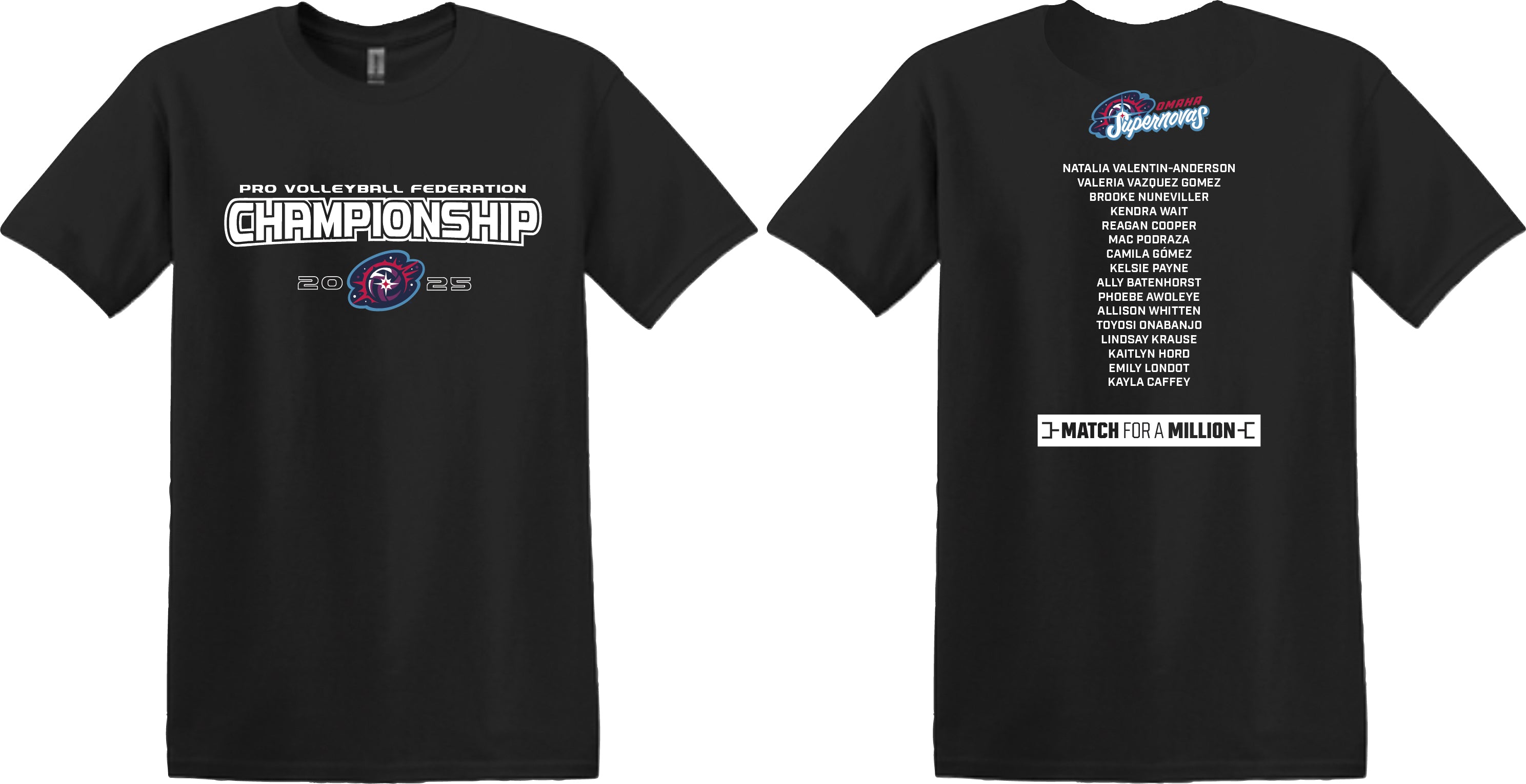 2025 Championship Omaha Supernovas Softstyle T-Shirt