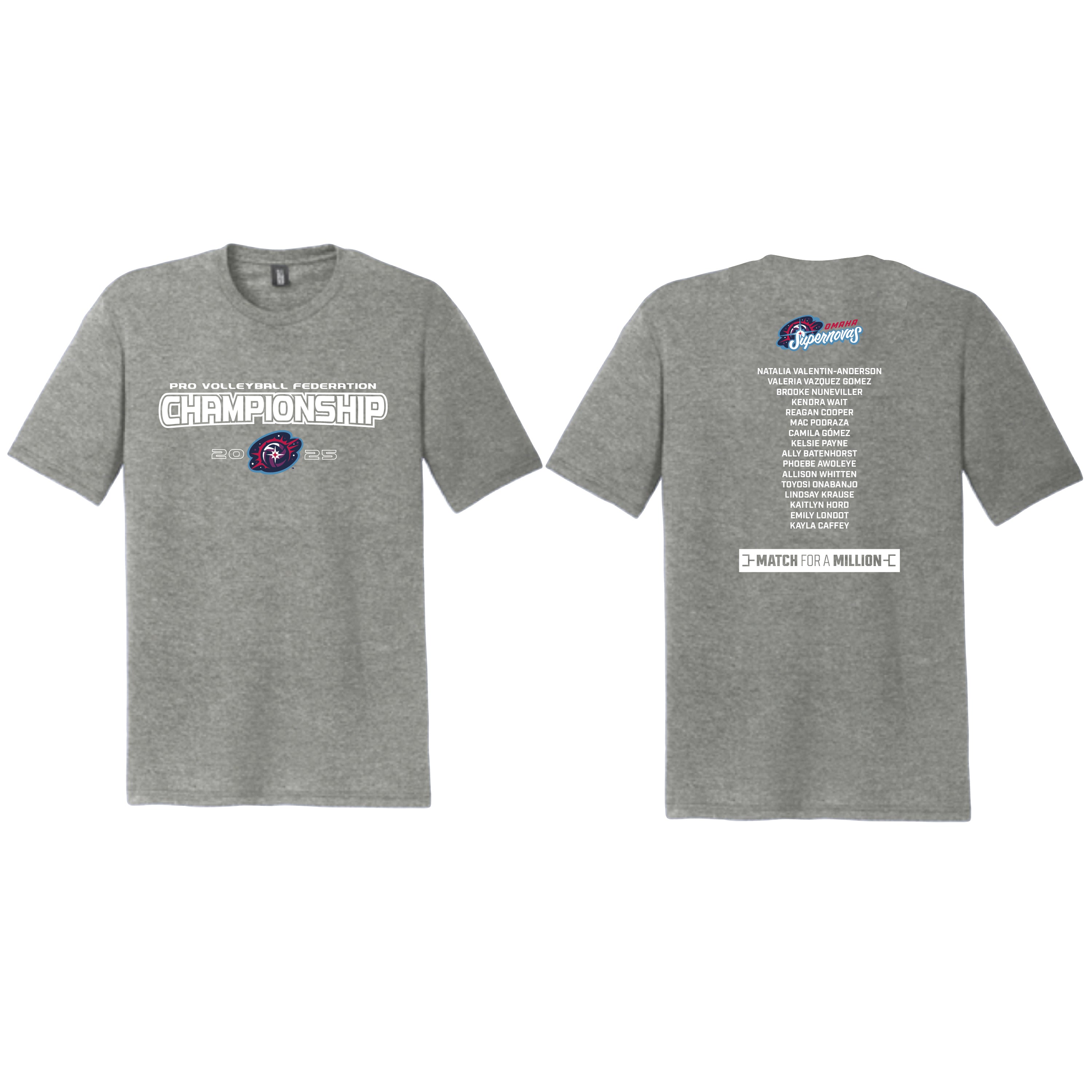 2025 Championship Omaha Supernovas Softstyle T-Shirt